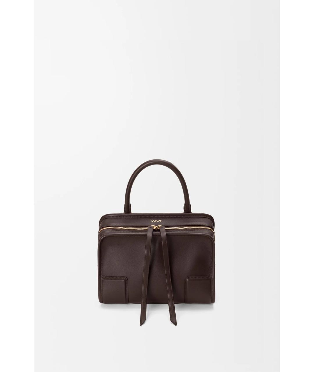 LOEWE Коричневая кожаная сумка тоут, фото 7
