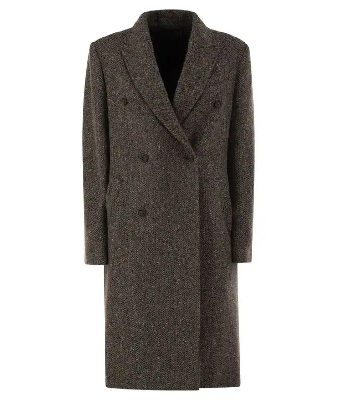 BRUNELLO CUCINELLI Коричневая шерстяная куртка, фото 1