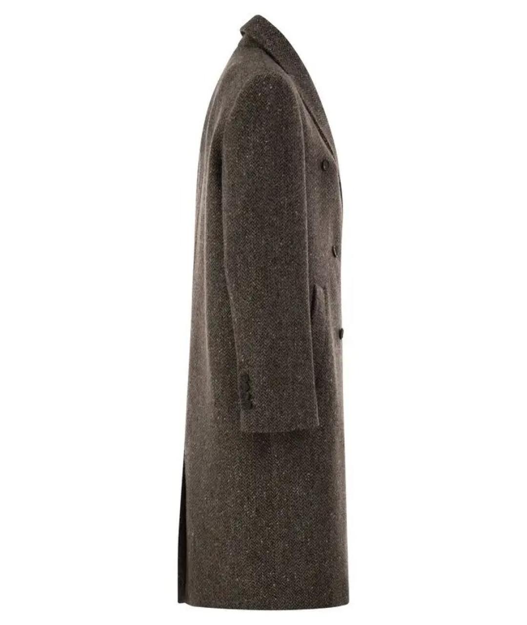 BRUNELLO CUCINELLI Коричневая шерстяная куртка, фото 3