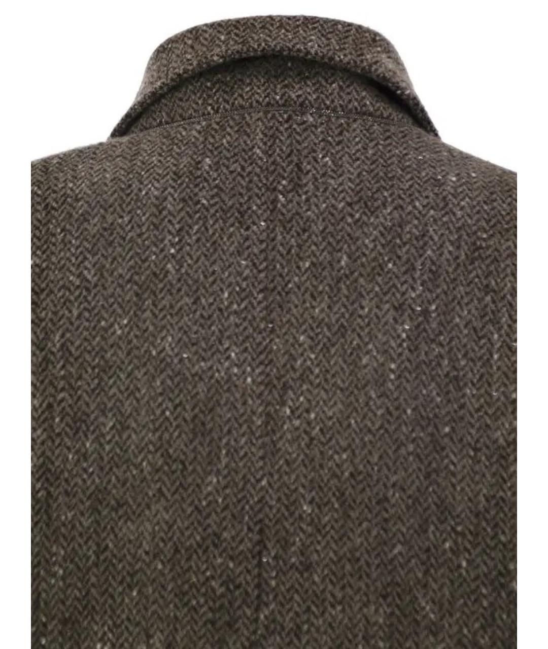 BRUNELLO CUCINELLI Коричневая шерстяная куртка, фото 4