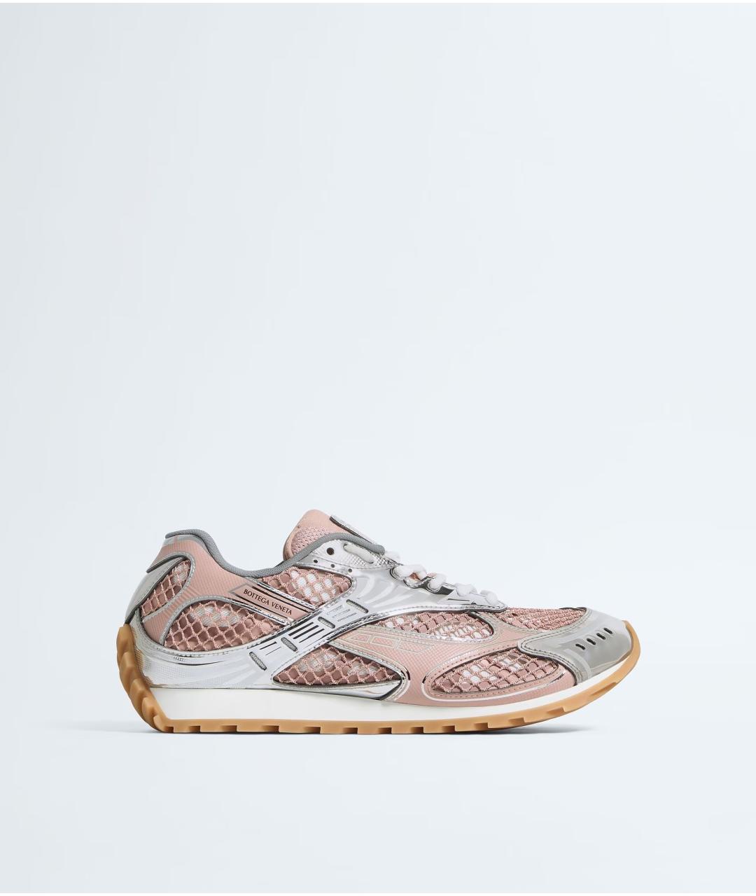 BOTTEGA VENETA Розовые синтетические кроссовки, фото 5