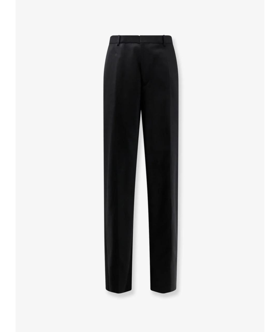 BOTTEGA VENETA Черные шерстяные классические брюки, фото 4