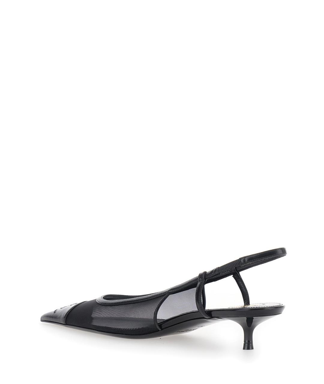 SAINT LAURENT Черные синтетические туфли, фото 2