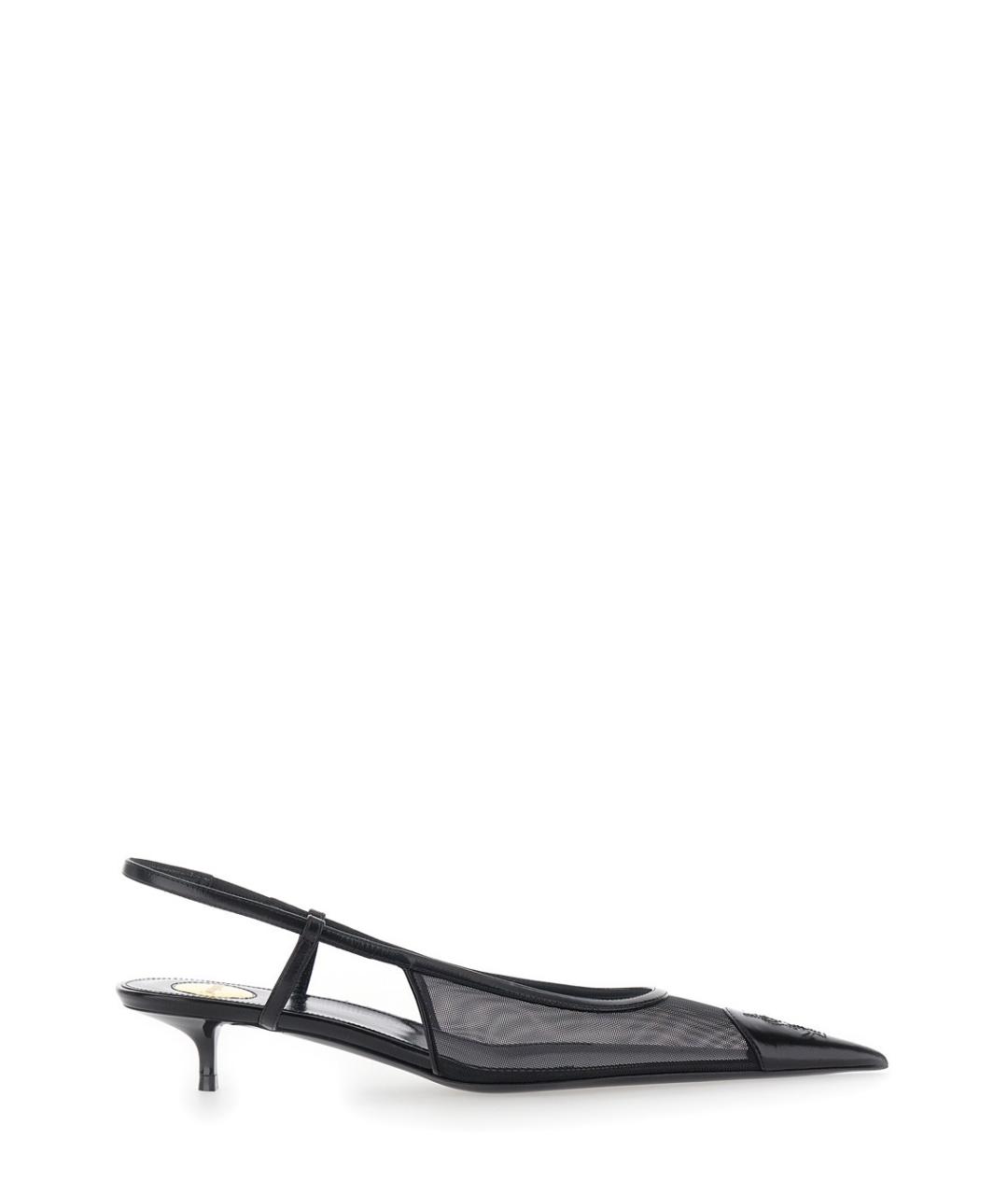 SAINT LAURENT Черные синтетические туфли, фото 1