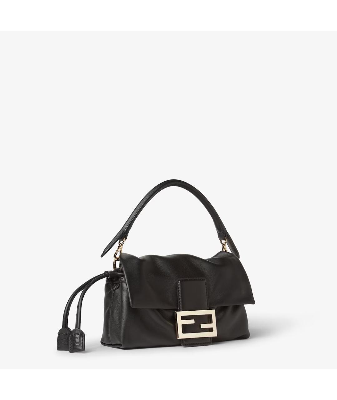 FENDI Черная кожаная сумка через плечо, фото 2