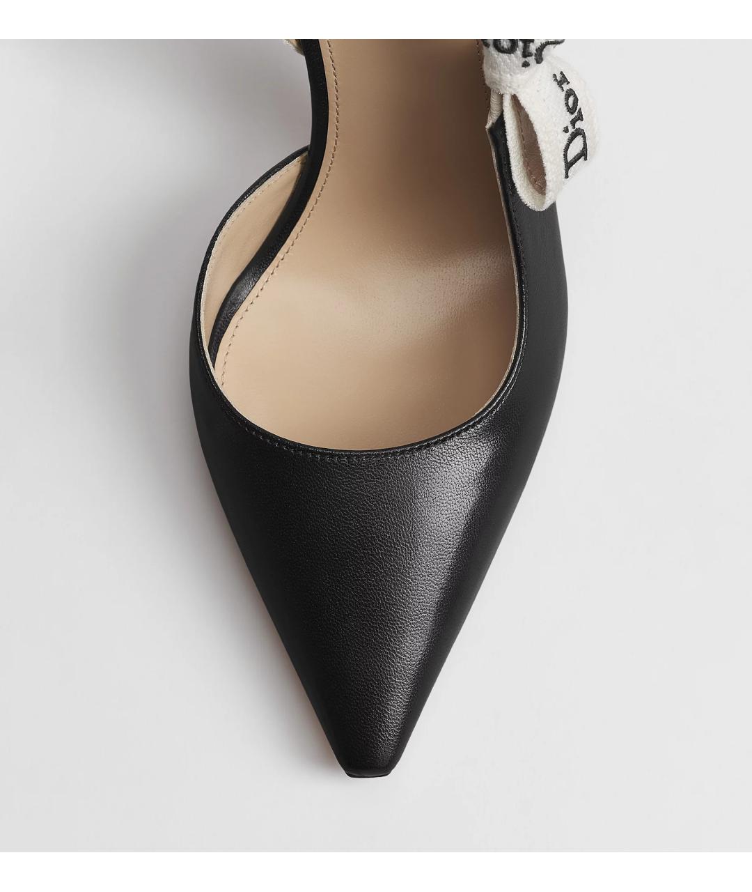CHRISTIAN DIOR Черные кожаные туфли, фото 4