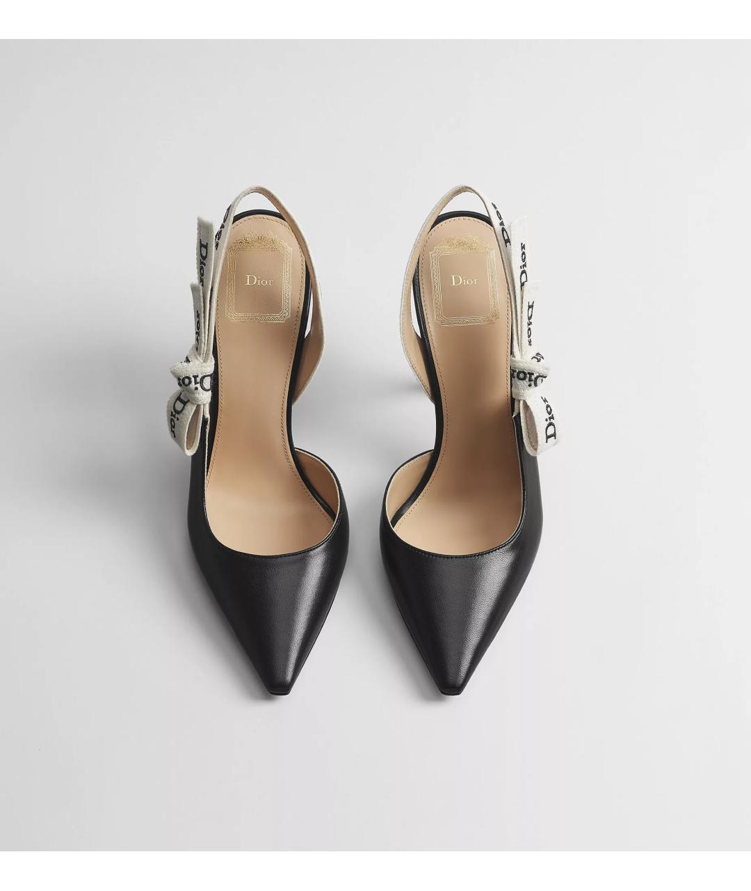 CHRISTIAN DIOR Черные кожаные туфли, фото 2