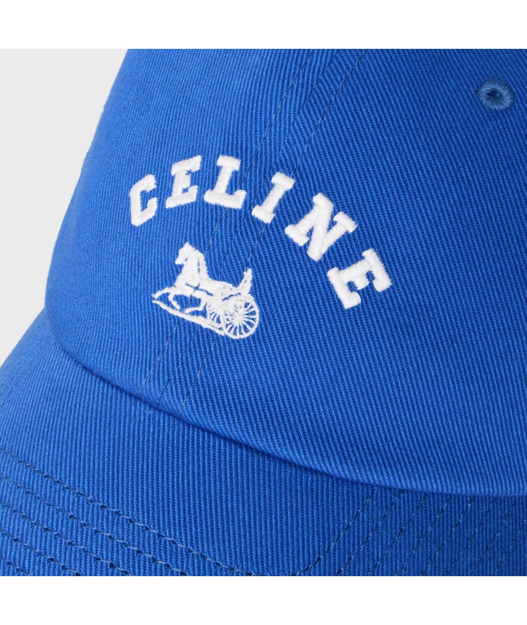 CELINE Синяя хлопковая кепка/бейсболка, фото 5