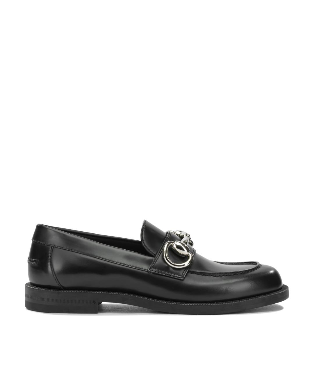 GUCCI Черные кожаные лоферы, фото 6