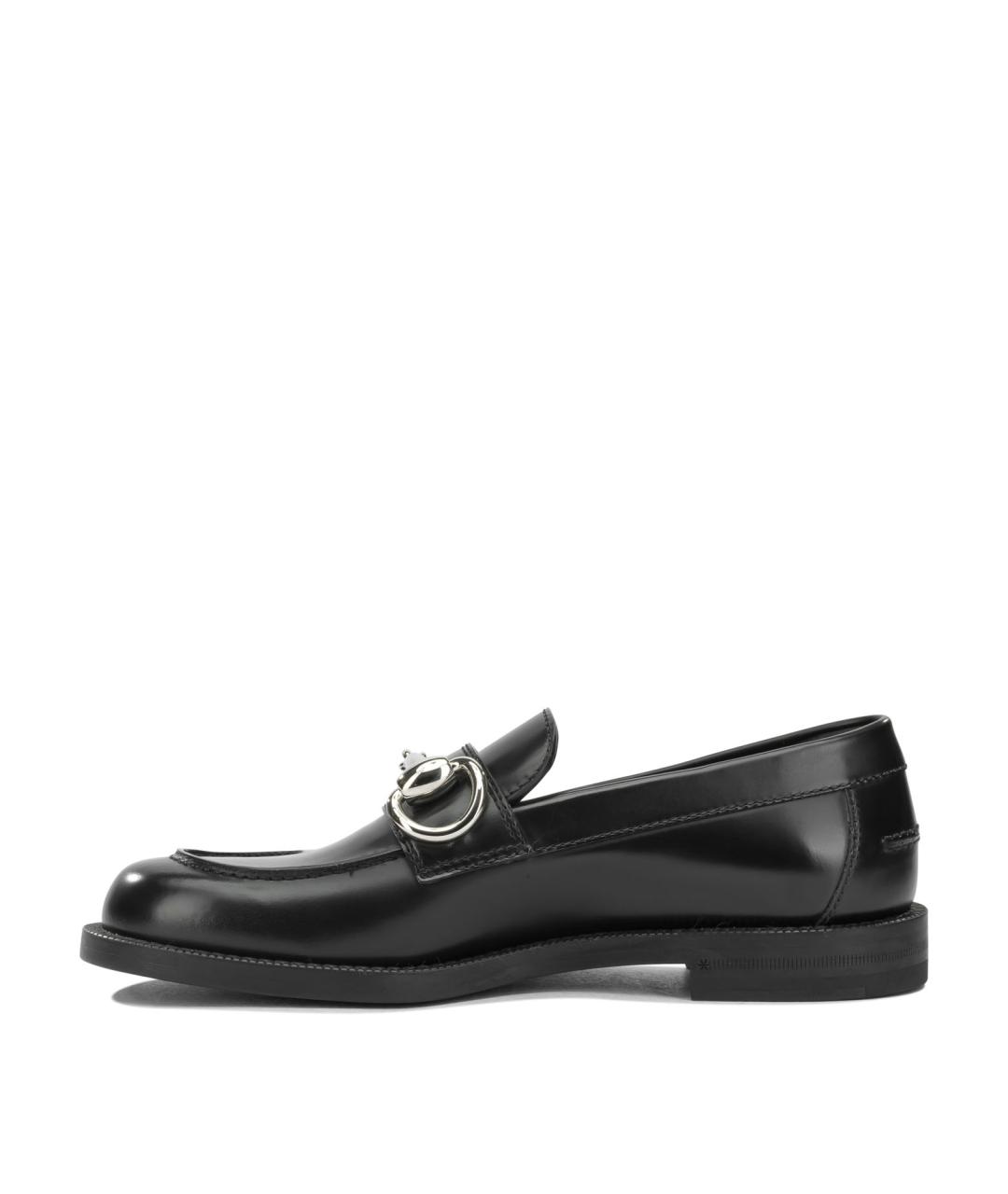 GUCCI Черные кожаные лоферы, фото 3