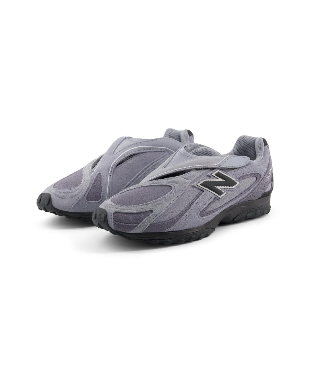NEW BALANCE Серые кожаные кроссовки, фото 3