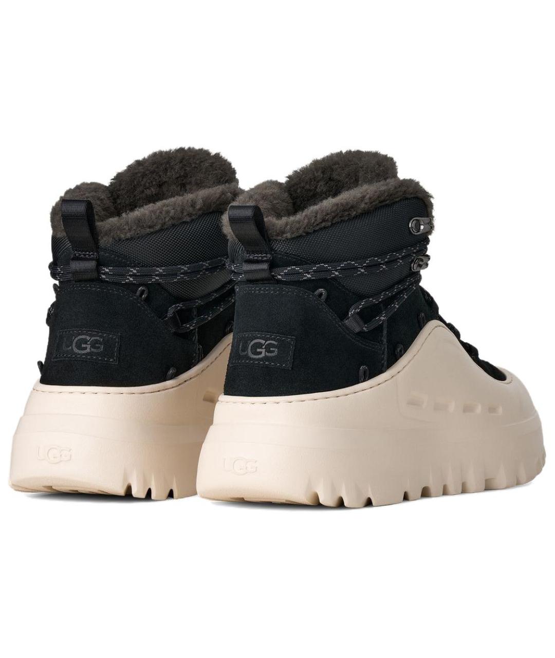 UGG Черные замшевые высокие ботинки, фото 3