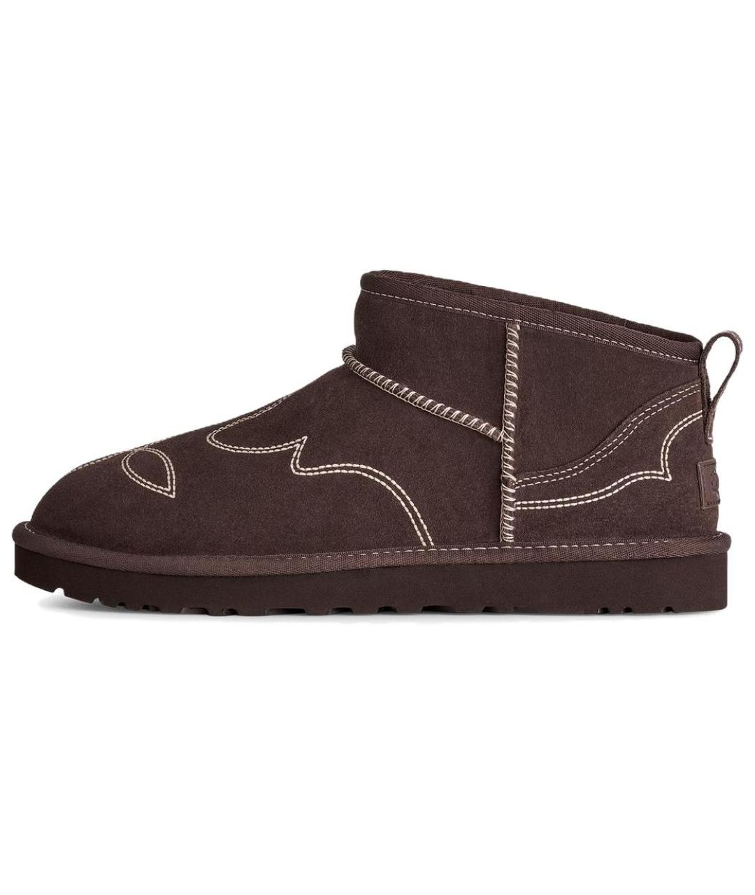 UGG Коричневые замшевые высокие ботинки, фото 2