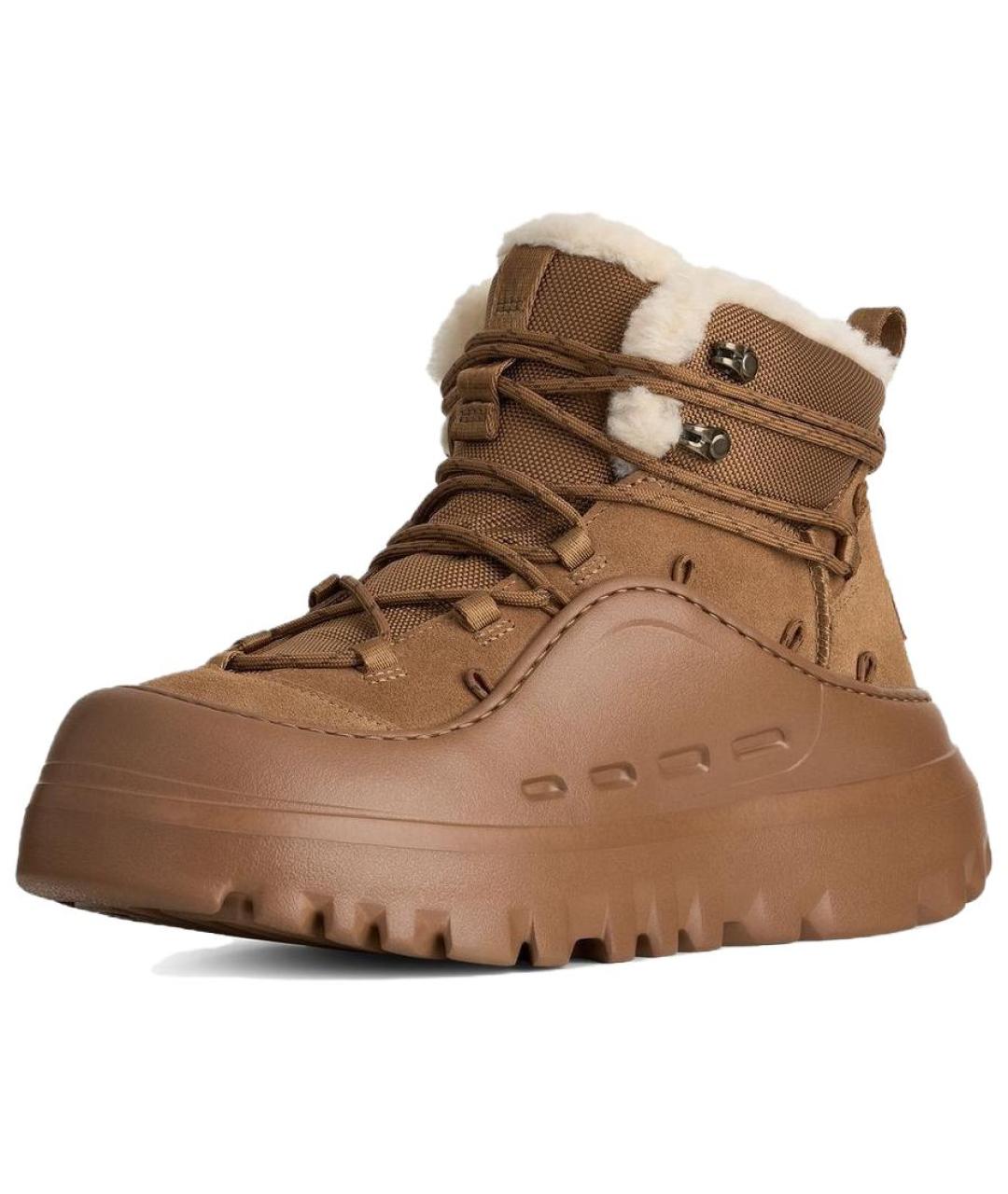 UGG Коричневые замшевые высокие ботинки, фото 2