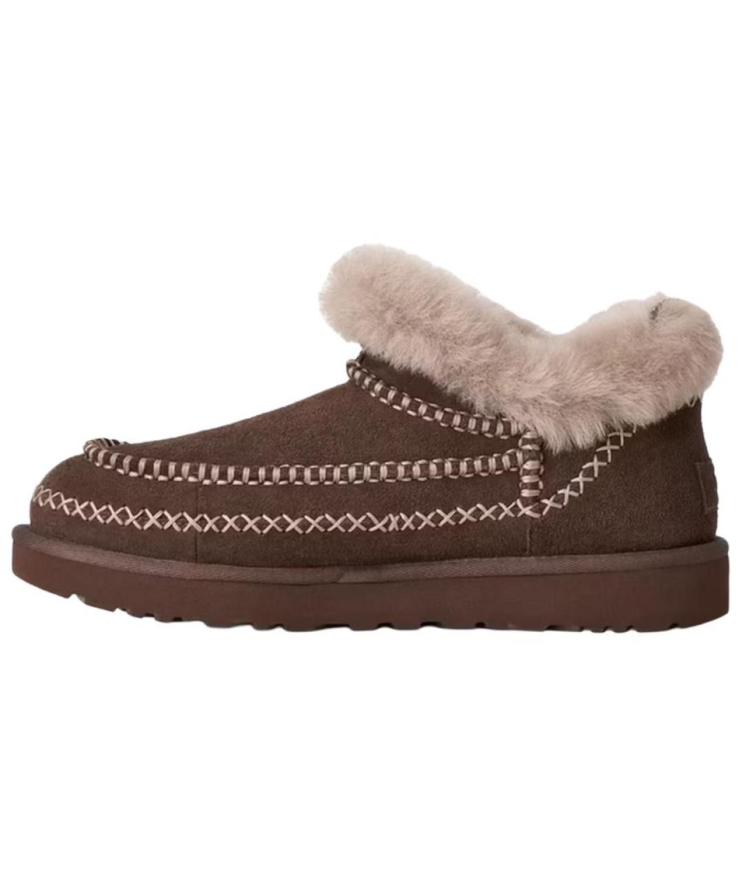 UGG Коричневые замшевые ботинки, фото 5