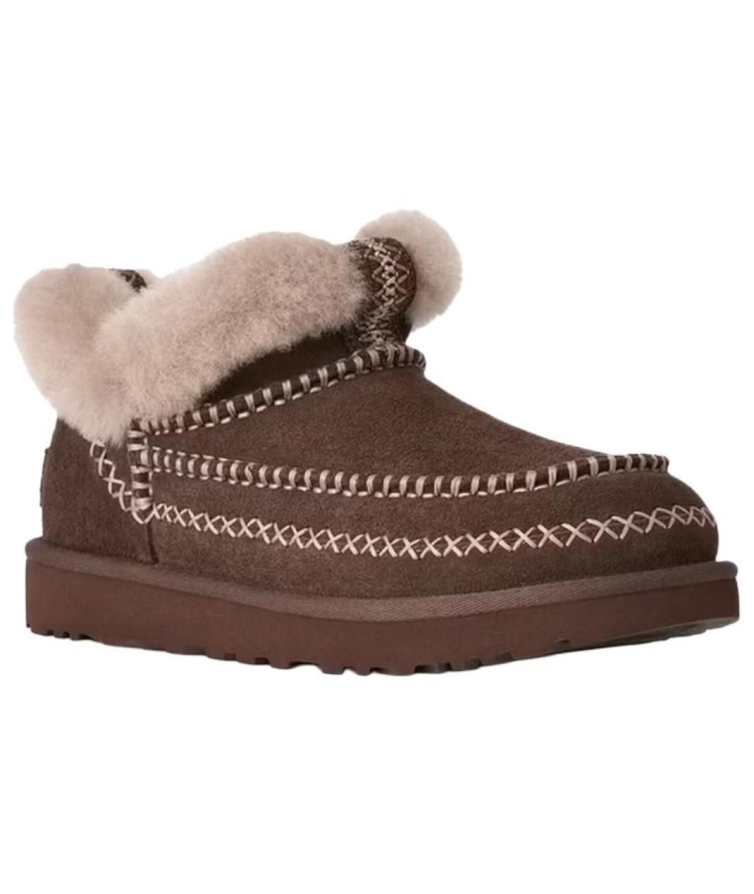 UGG Коричневые замшевые ботинки, фото 2