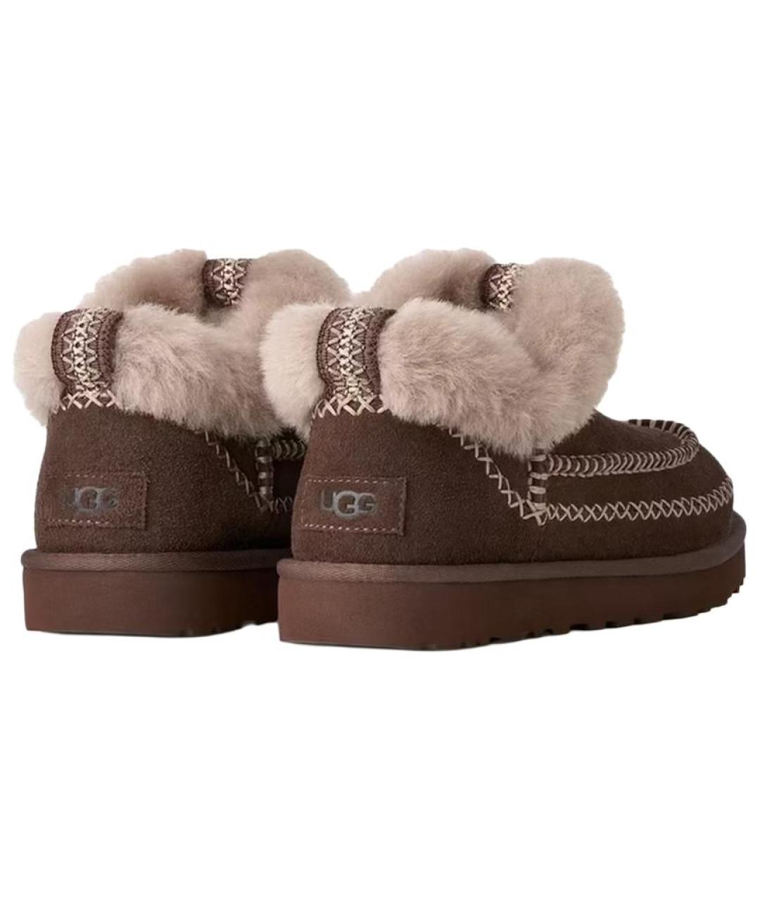 UGG Коричневые замшевые ботинки, фото 3