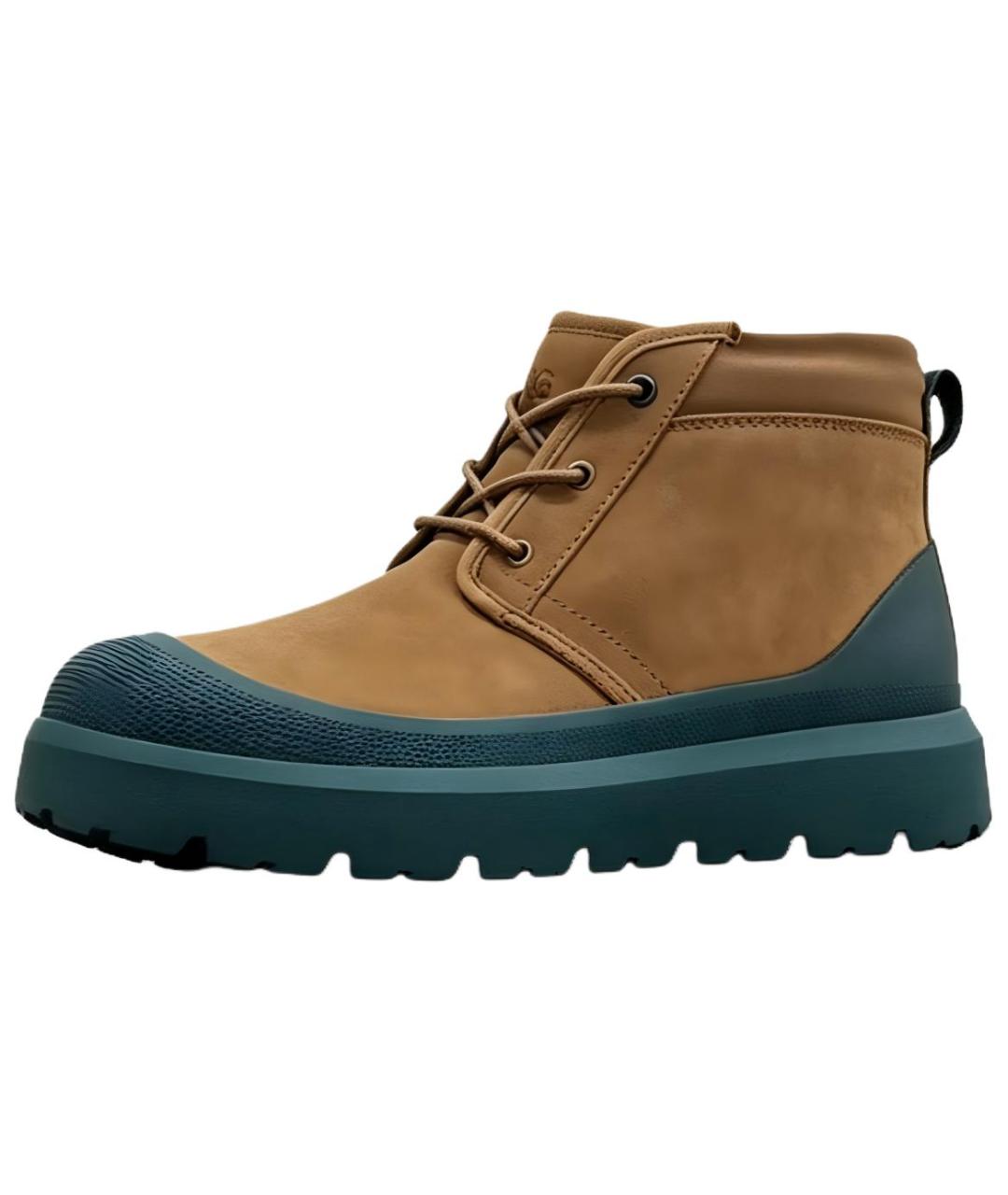 UGG Коричневые замшевые высокие ботинки, фото 2