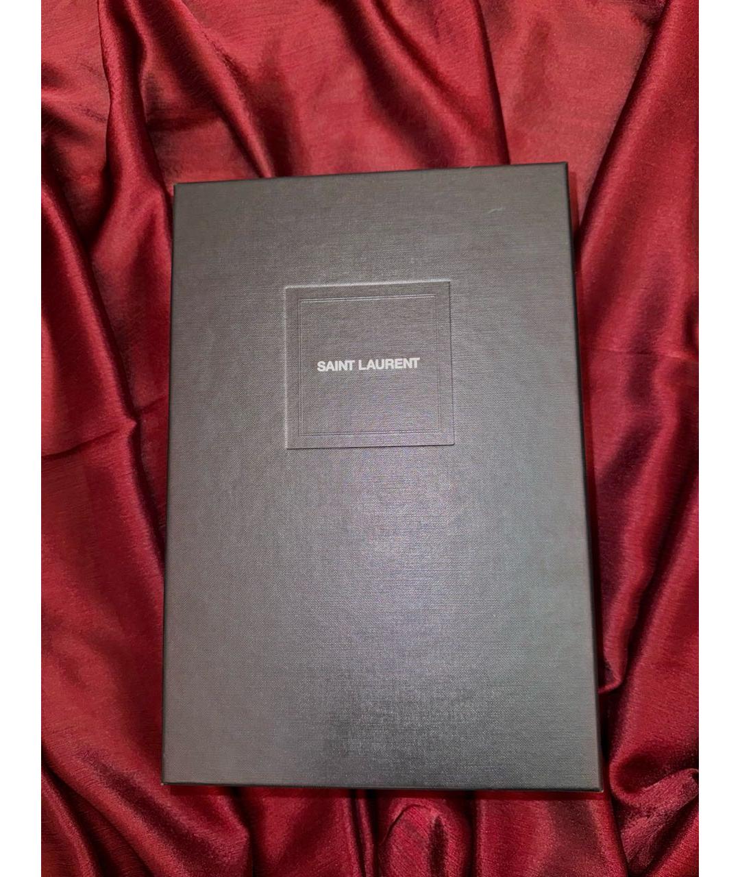 SAINT LAURENT Черная кожаная сумка через плечо, фото 4