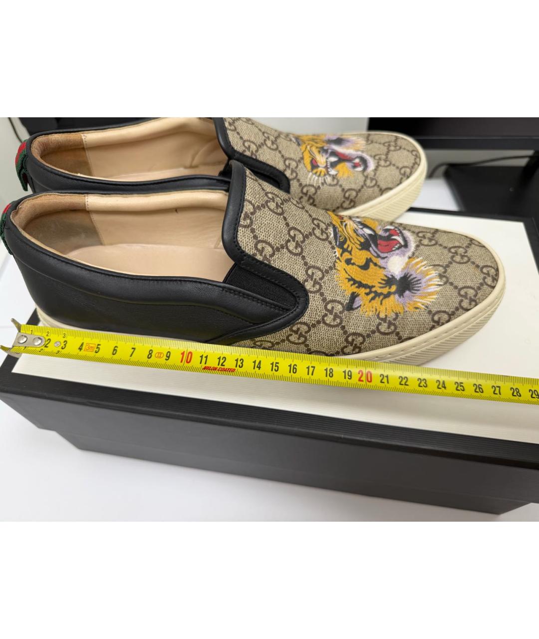 GUCCI Бежевые мокасины, фото 8