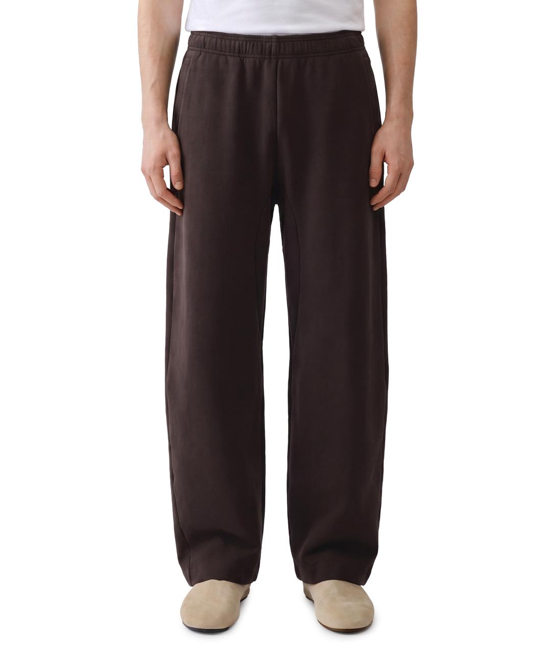 JACQUEMUS Коричневые хлопковые повседневные брюки, фото 1