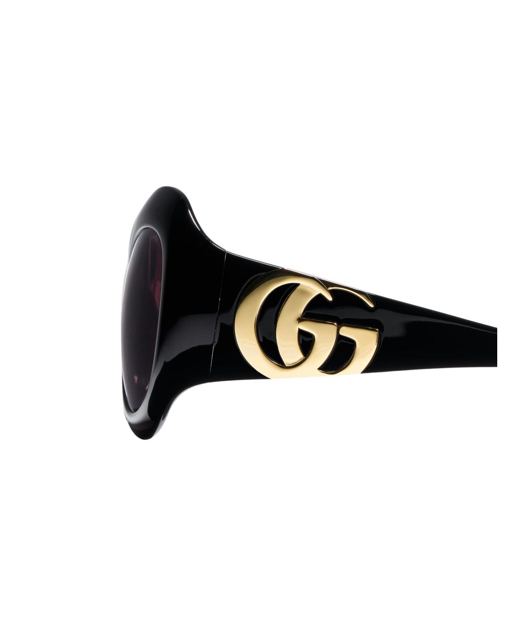 GUCCI Черные пластиковые солнцезащитные очки, фото 3