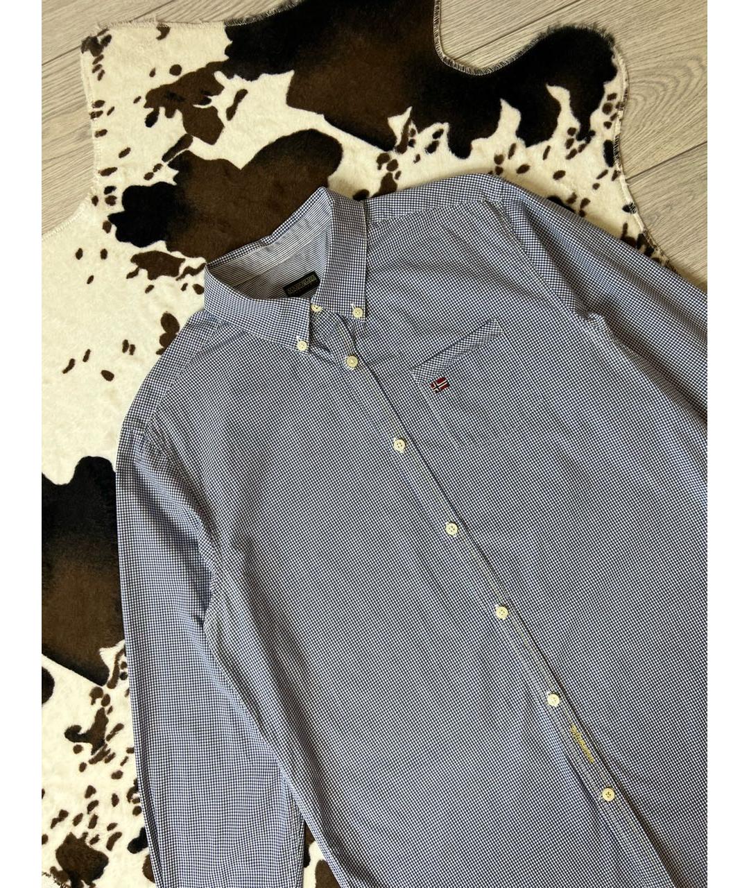 NAPAPIJRI Синяя хлопковая классическая рубашка, фото 3