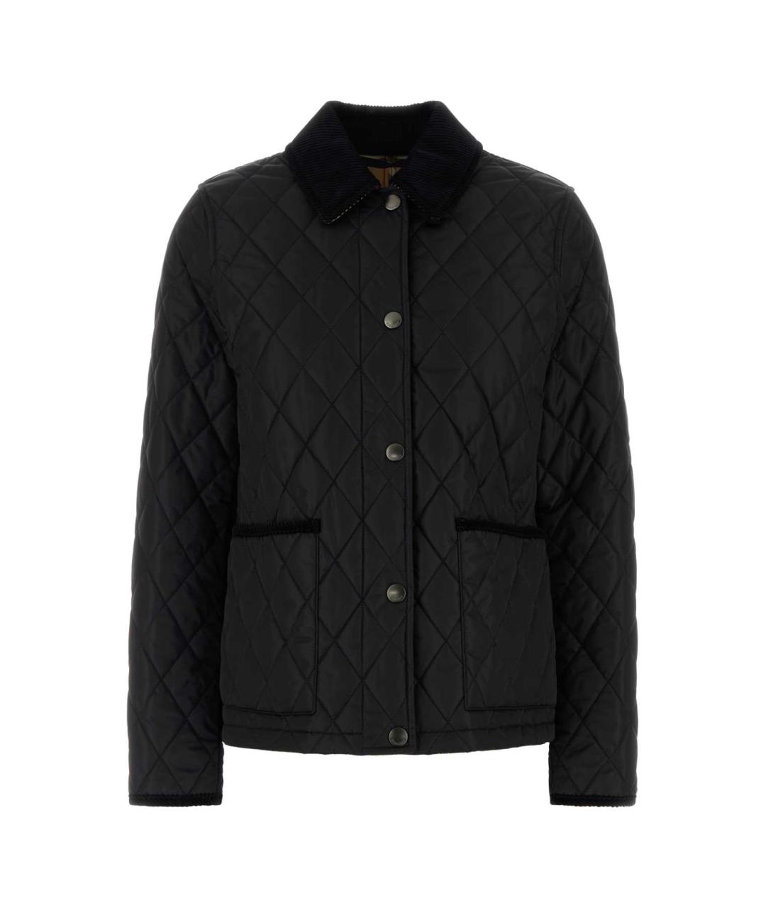BURBERRY Черная полиамидовая куртка, фото 1