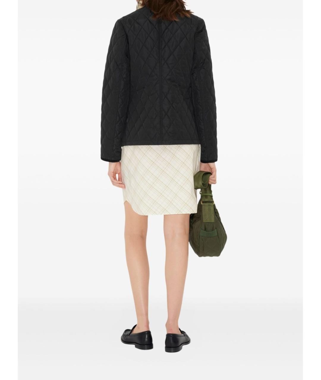 BURBERRY Черная полиамидовая куртка, фото 3
