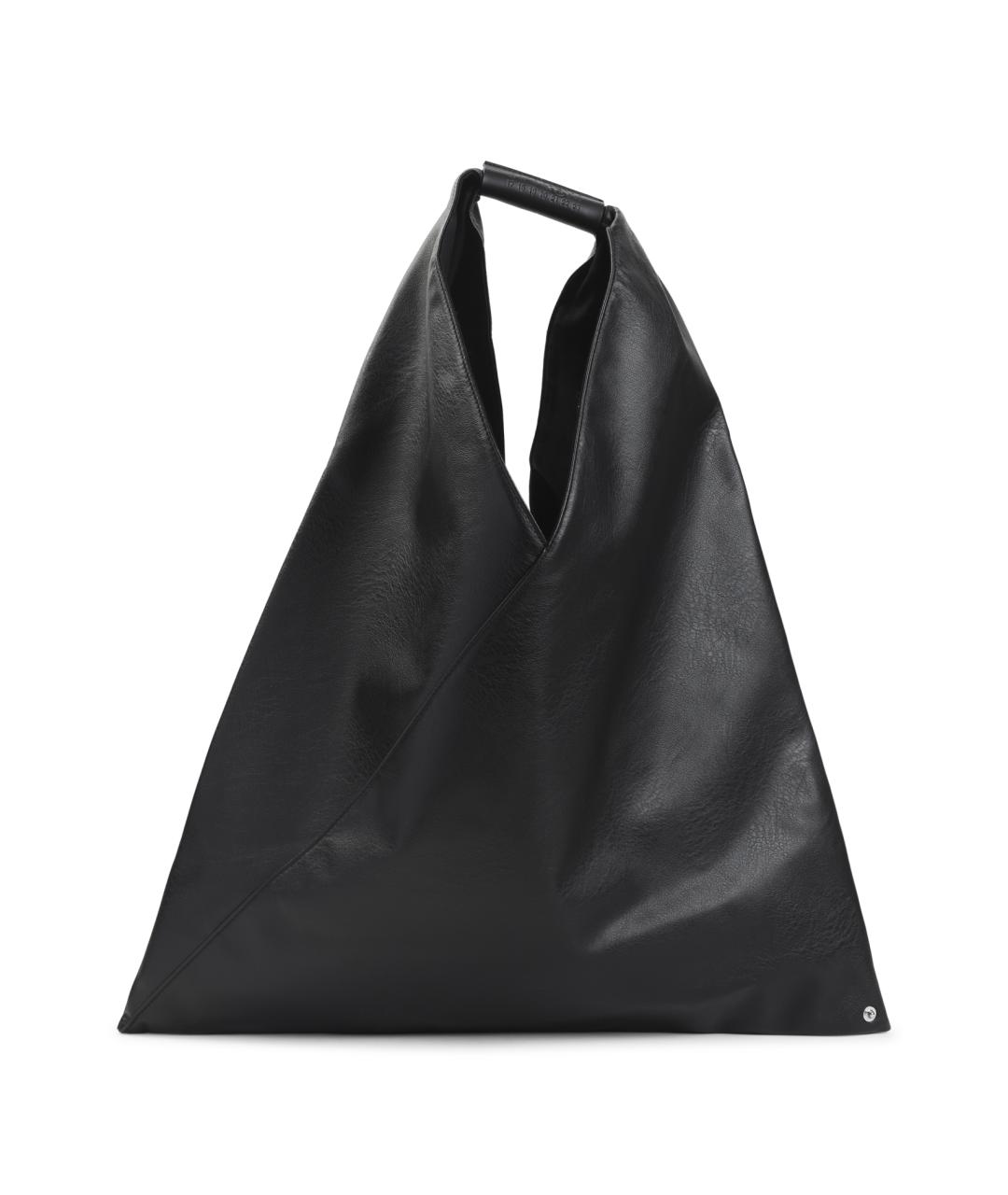 MM6 MAISON MARGIELA Черная сумка с короткими ручками из искусственной кожи, фото 1