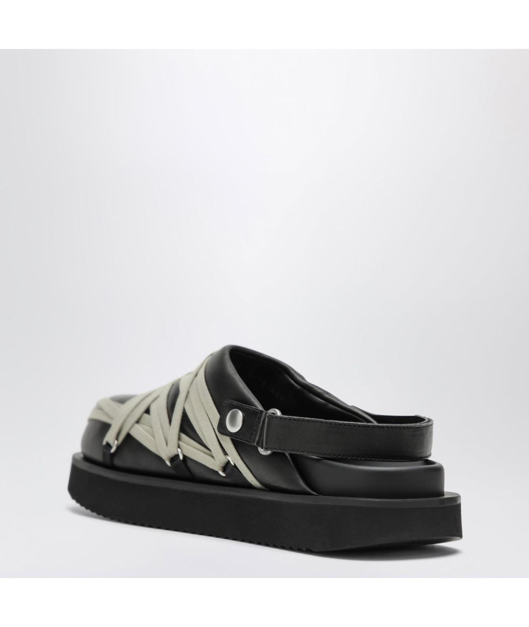RICK OWENS Черные шлепанцы, фото 2
