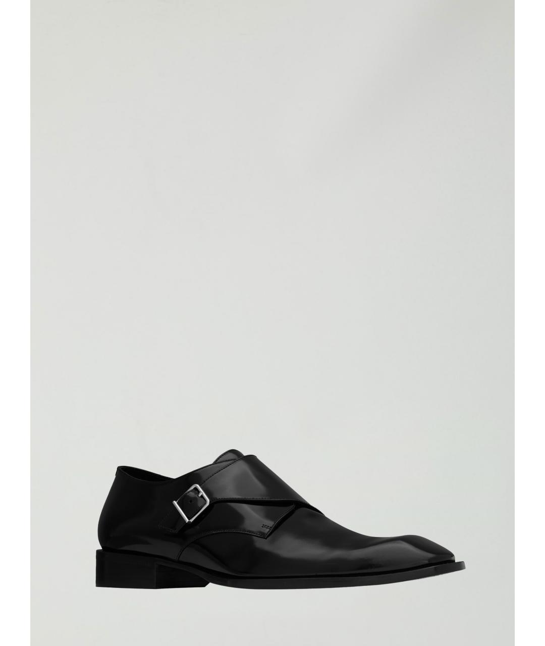 SAINT LAURENT Черные кожаные туфли, фото 2