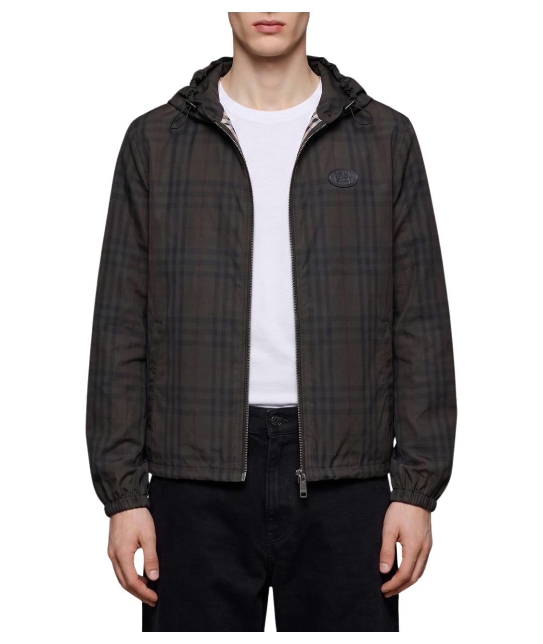 BURBERRY Коричневая хлопковая куртка, фото 1