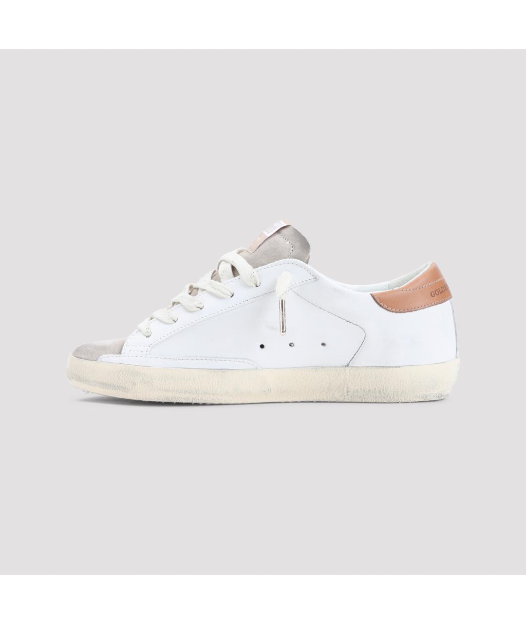 GOLDEN GOOSE Белые кожаные кроссовки, фото 2