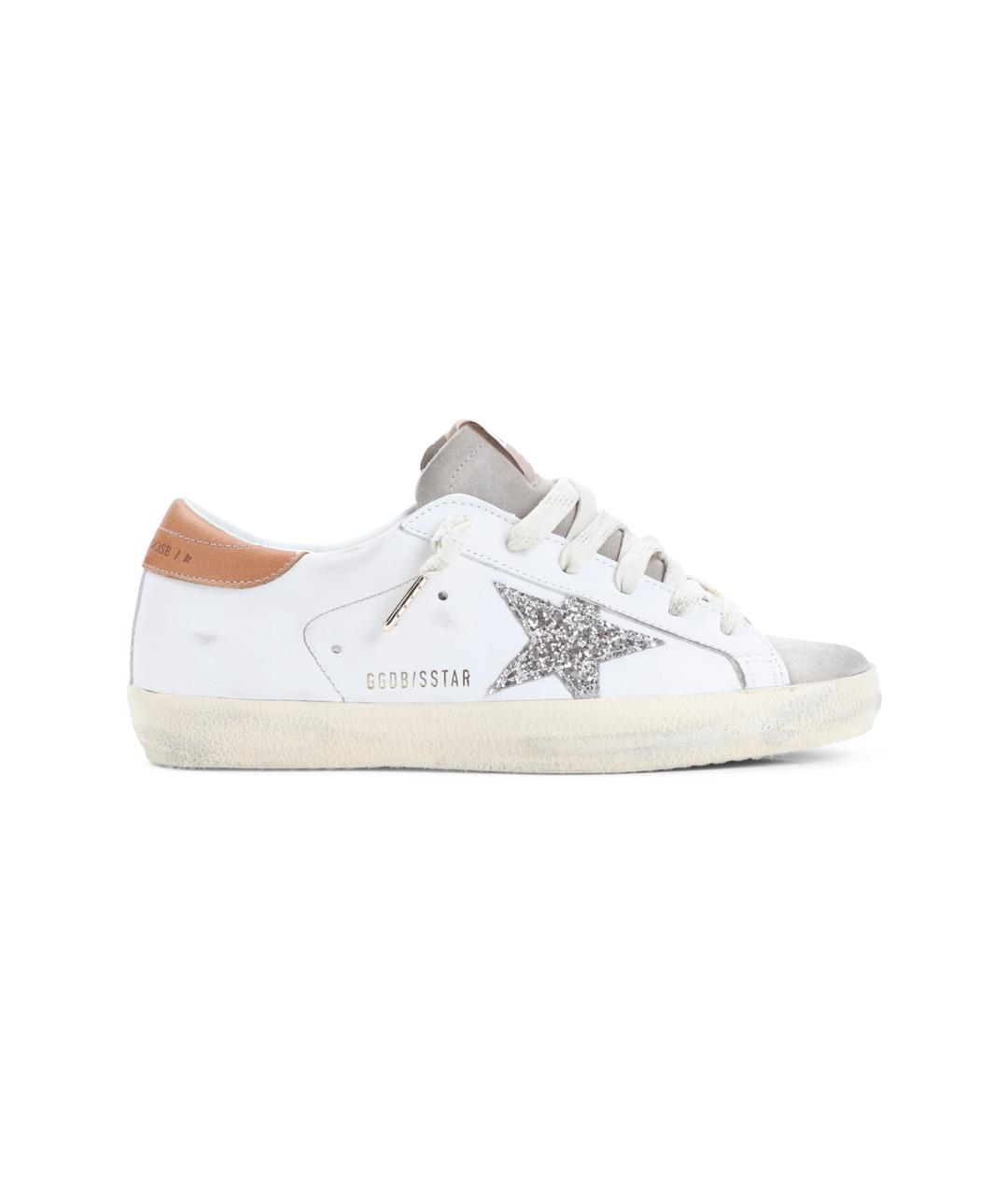 GOLDEN GOOSE Белые кожаные кроссовки, фото 1
