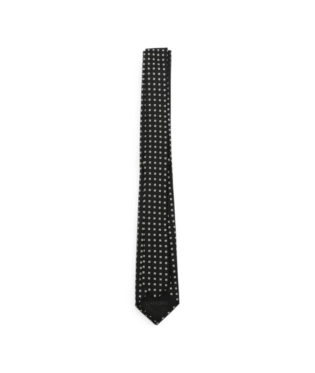 TOM FORD Черный шелковый галстук, фото 2