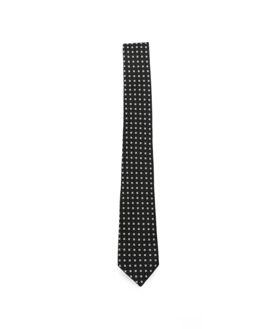TOM FORD Черный шелковый галстук, фото 1