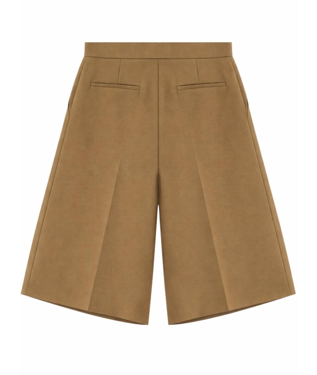 MAX MARA Бежевые льняные шорты, фото 3