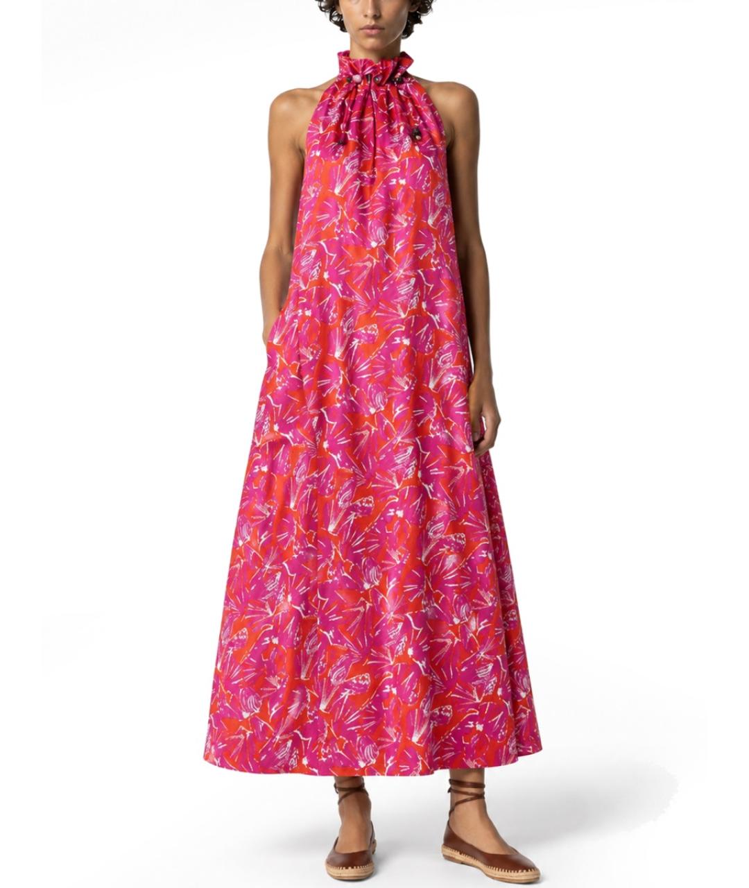 MAX MARA Фуксия шелковый сарафан, фото 2