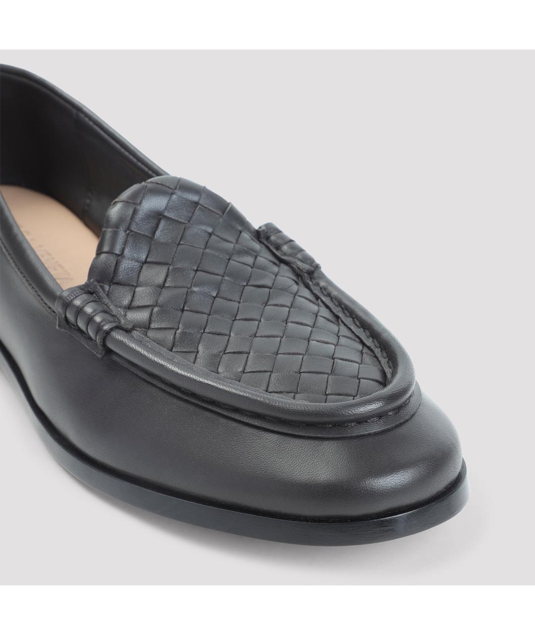BOTTEGA VENETA Коричневые кожаные лоферы, фото 5