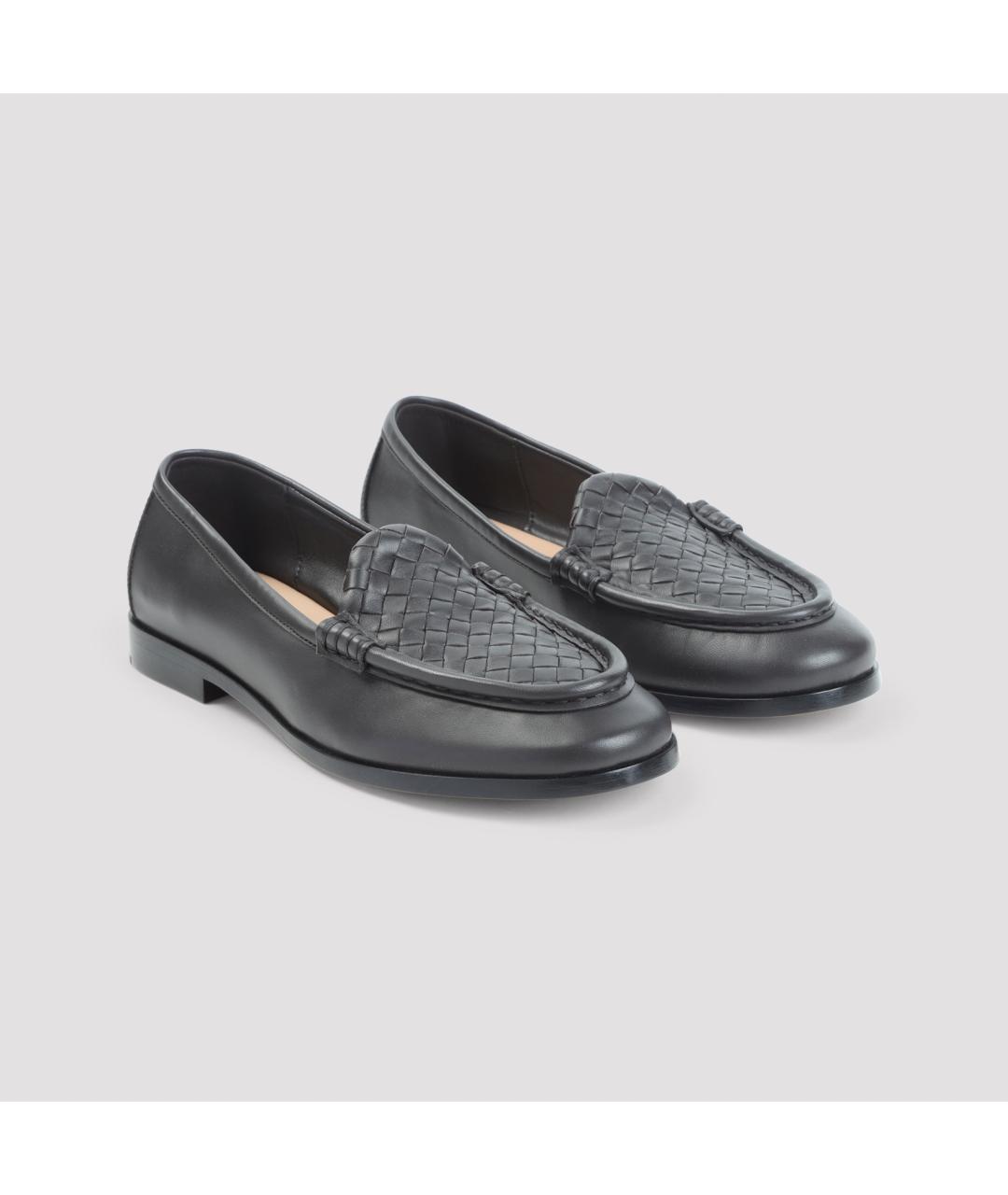 BOTTEGA VENETA Коричневые кожаные лоферы, фото 4