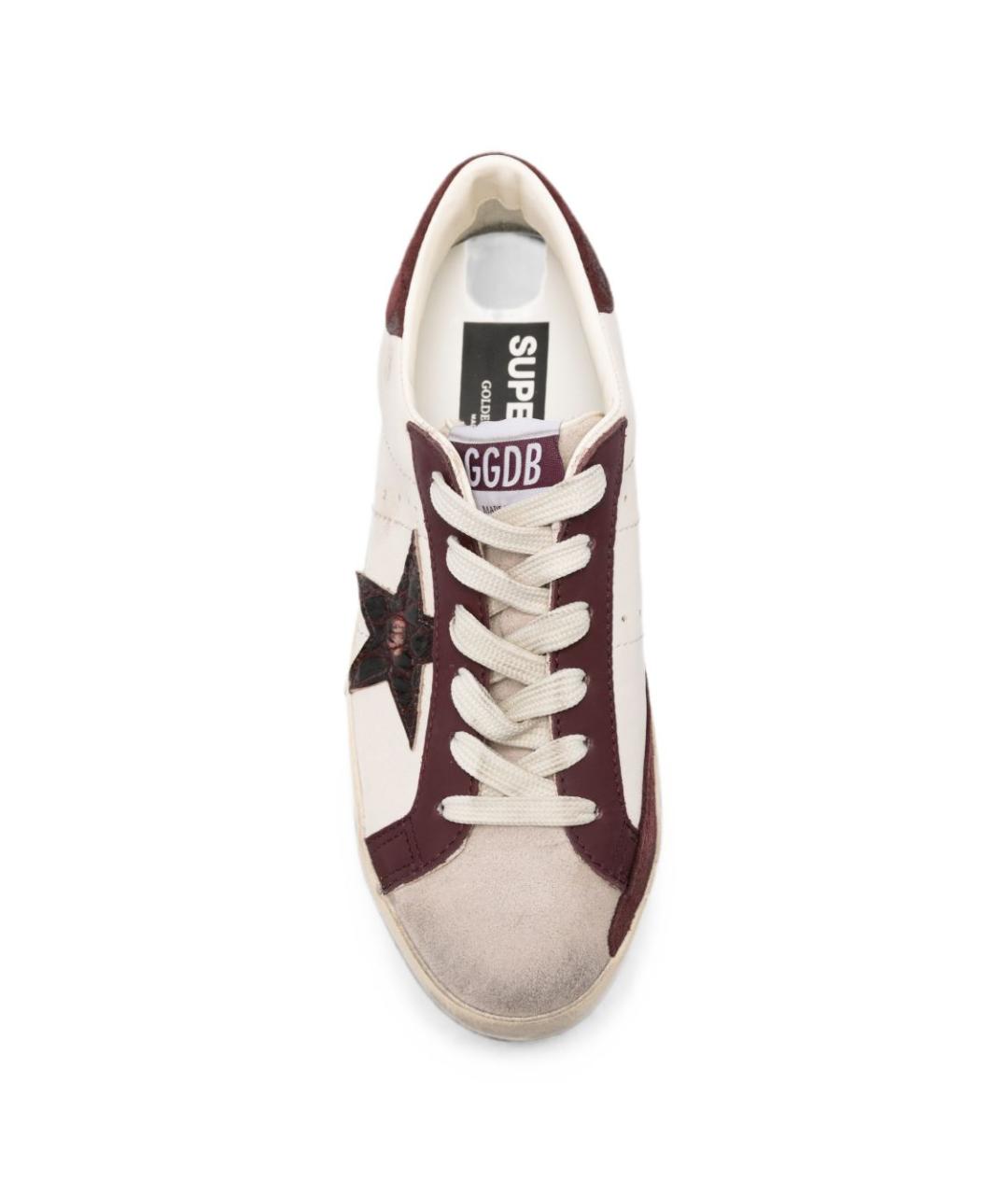 GOLDEN GOOSE Белые кожаные кроссовки, фото 2