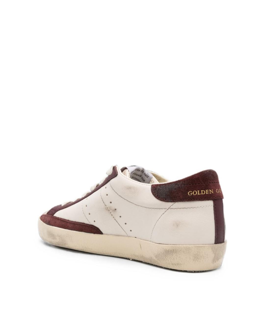 GOLDEN GOOSE Белые кожаные кроссовки, фото 3