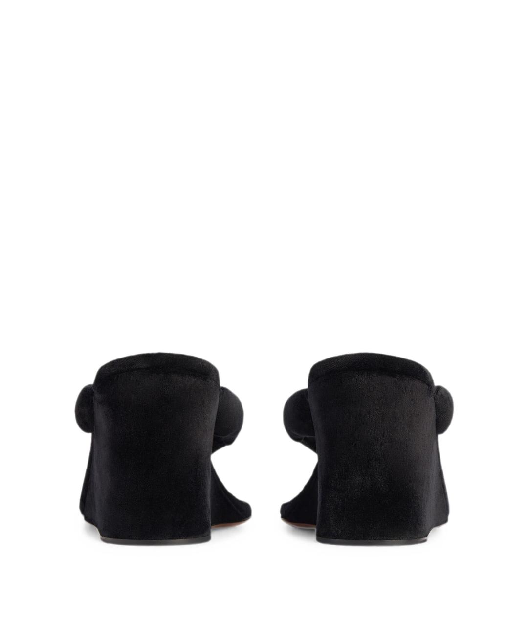 BALENCIAGA Черные текстильные мюли, фото 4