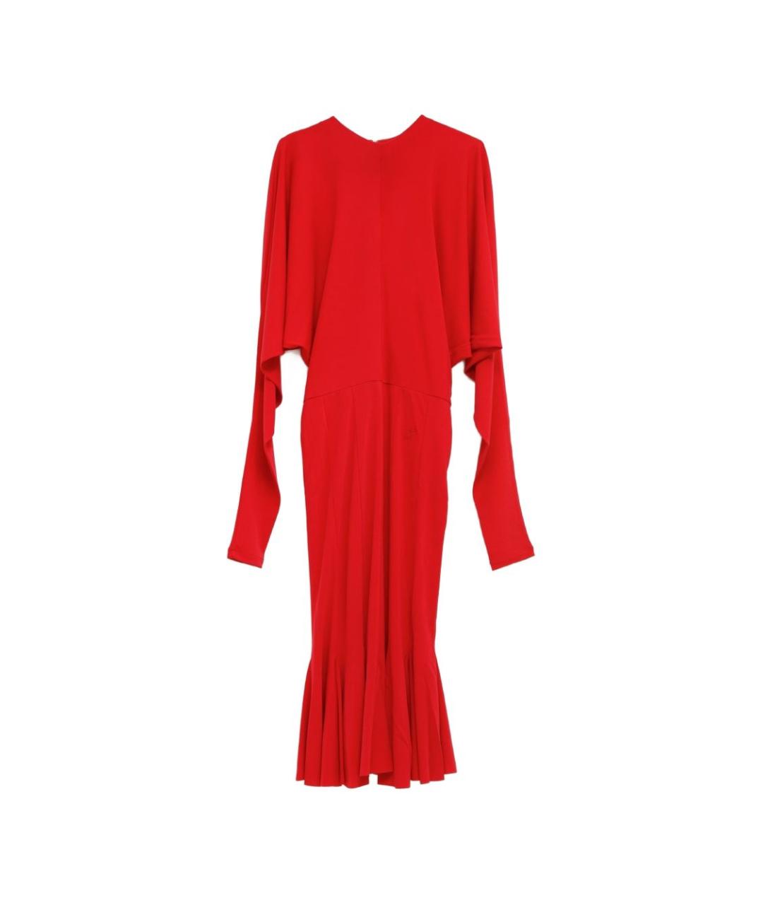 JACQUEMUS Красное ацетатное повседневное платье, фото 1