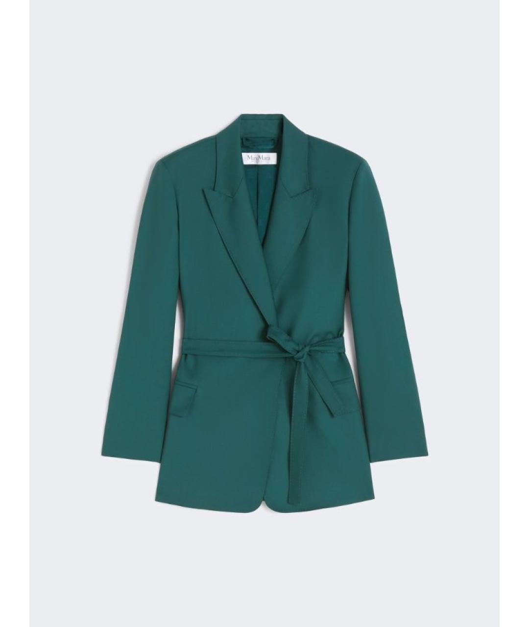 MAX MARA Зеленый полиэстеровый жакет/пиджак, фото 1