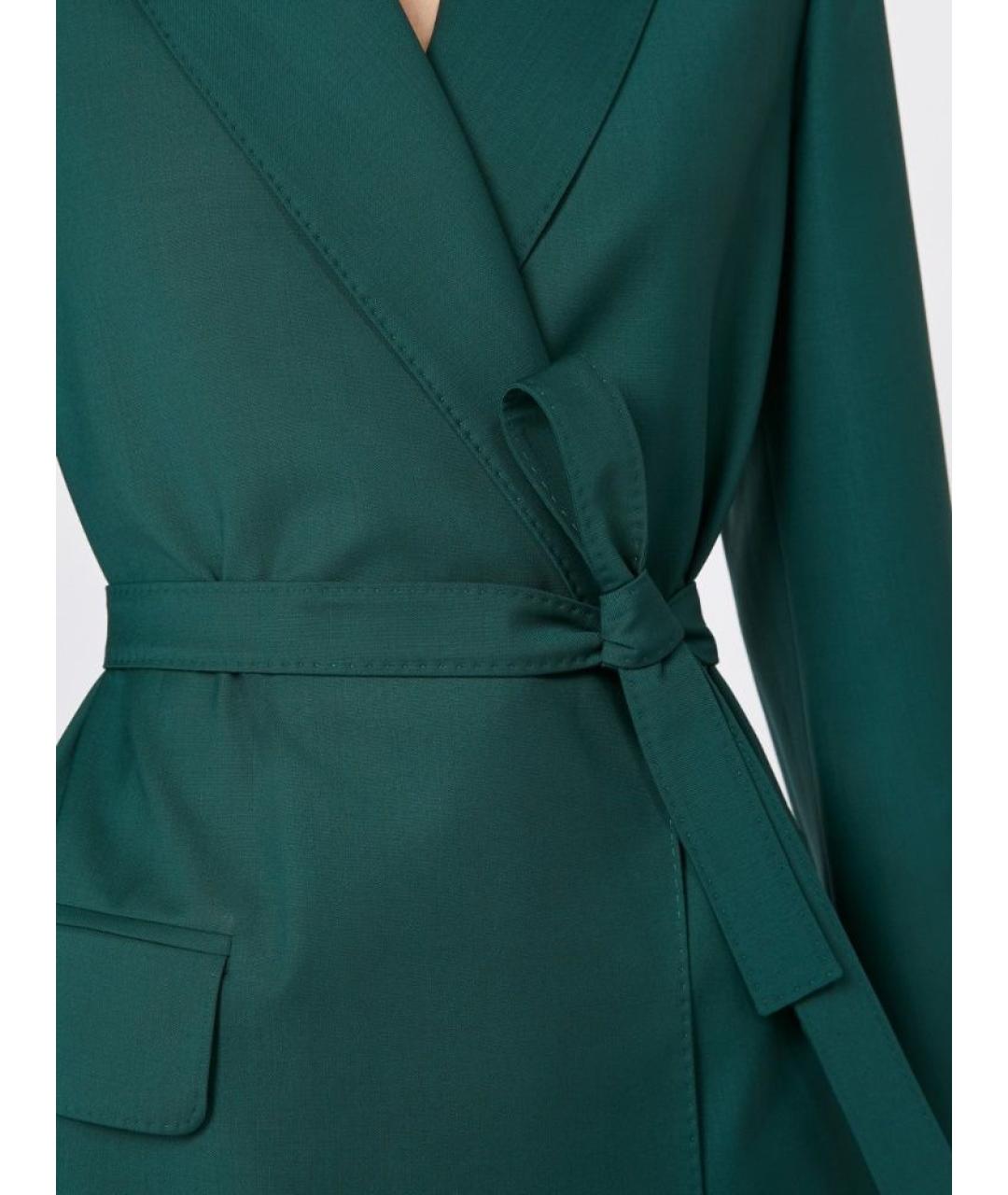 MAX MARA Зеленый полиэстеровый жакет/пиджак, фото 4