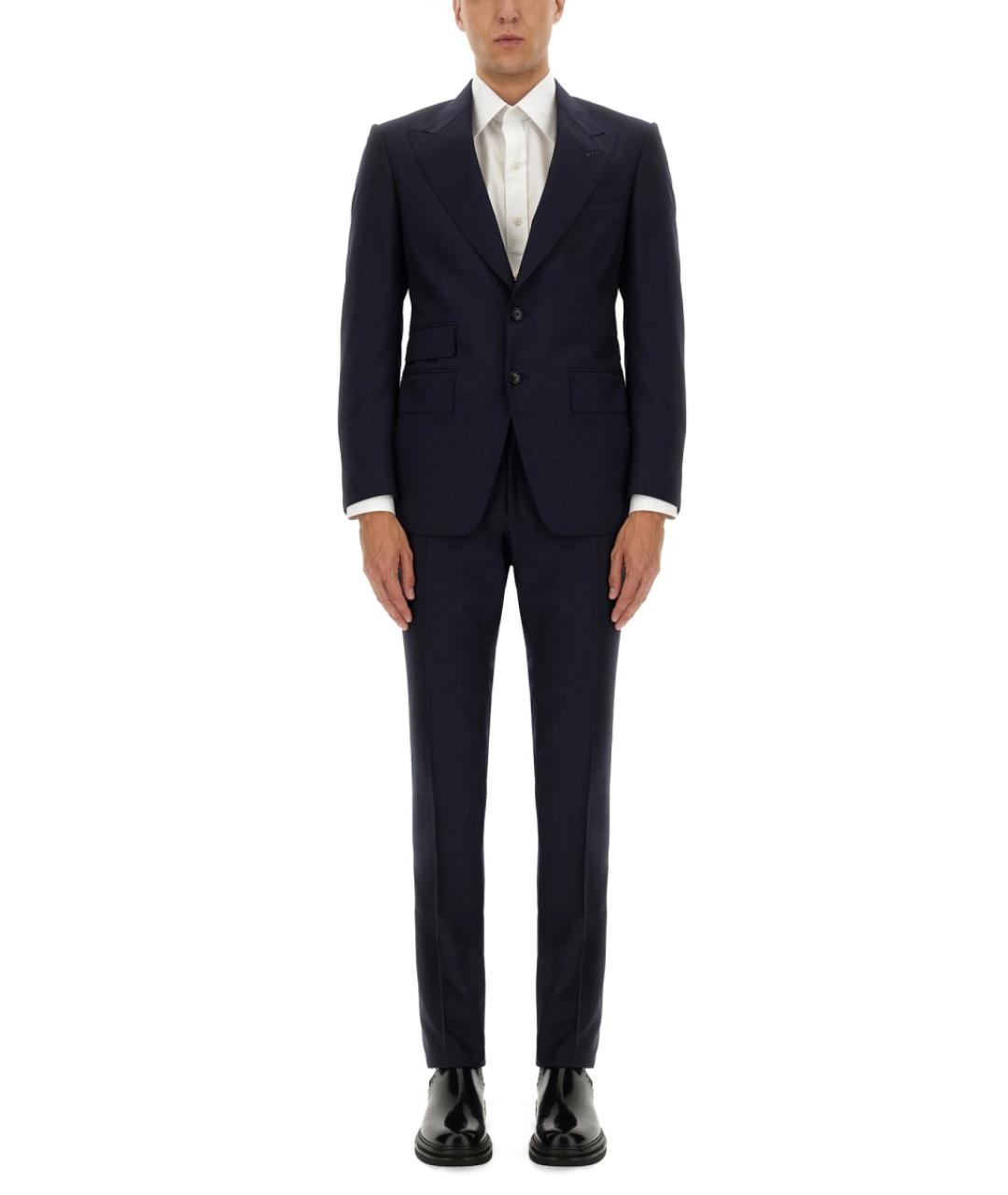 TOM FORD Темно-синий классический костюм, фото 1