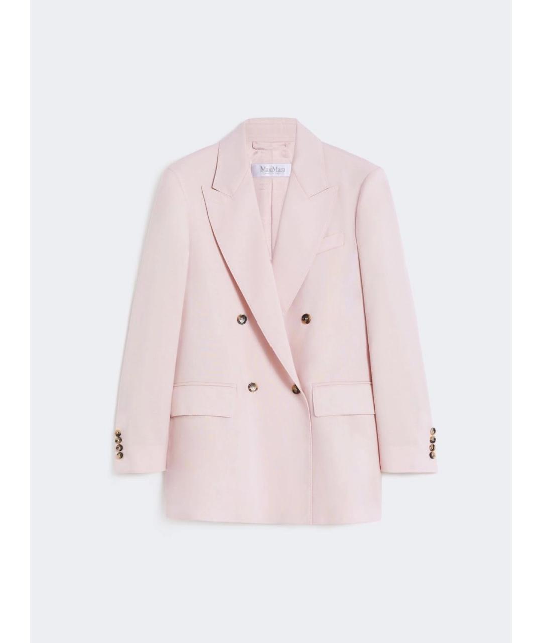 MAX MARA Фиолетовый полиэстеровый жакет/пиджак, фото 1