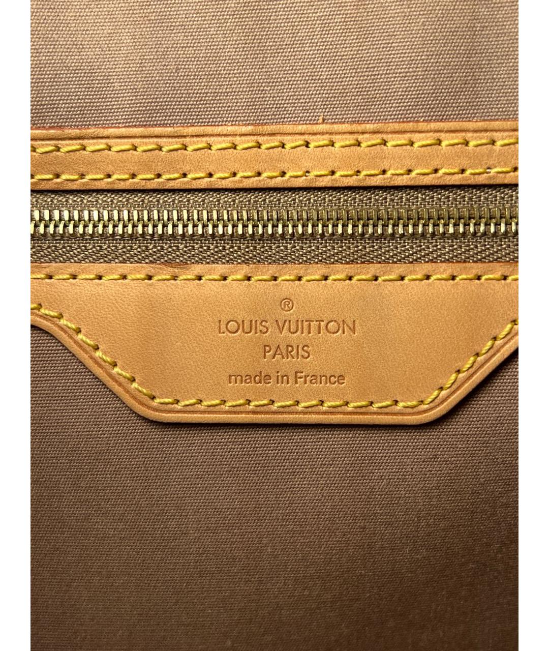 LOUIS VUITTON PRE-OWNED Бежевая кожаная сумка с короткими ручками, фото 8